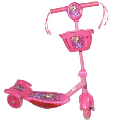 China 3 Wheels Skate Kick Scooter Kids Playing Music Lighting Deck For Girls Boys for sale