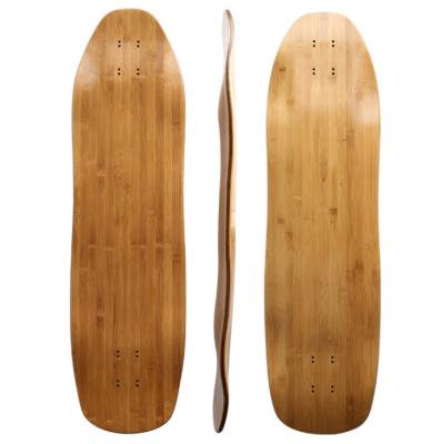 China 32inch Downhill Freeride Blank Longboard Decks With Bottom 1 Layer Bamboo for sale