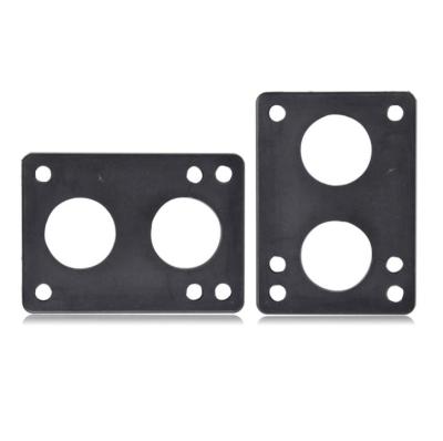 China 6mm 6 Holes Hard Riser Pads Skateboard Components Shock Absorption Accessories for sale