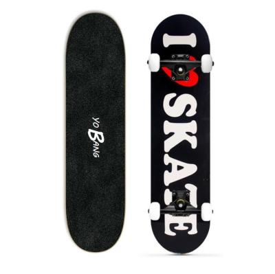 China 100% Canadian Maple Full Complete Skateboards 31inch Deck Aluminum Matte Truck for sale