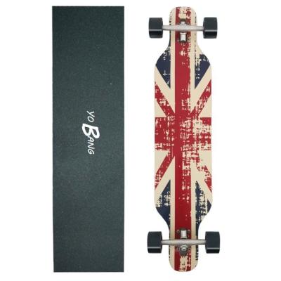 China Real skateboard factory Complete Professional Longboard Full Skateboards With UK Graphics For Adults for sale