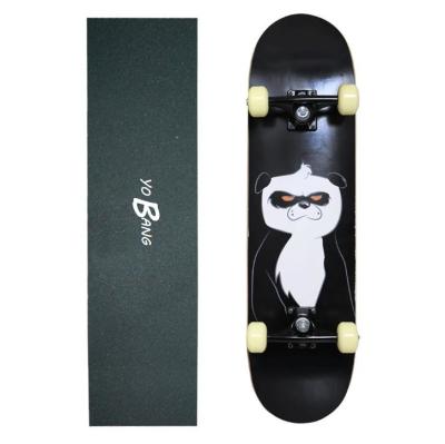 China 31inch Cool Complete Skateboards Angry Panda 5V Aluminum Truck for sale
