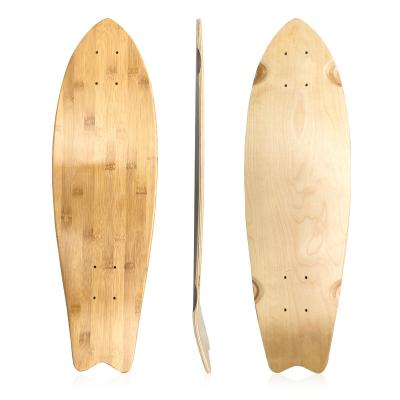 Chine les poissons 28inch coupent la queue le coup-de-pied simple d'érable canadien de Mini Cruiser Blank Skateboard Decks à vendre