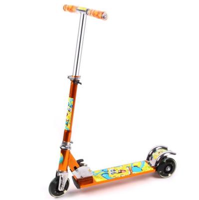China Full Aluminum Kids 3 Wheel Adjustable Scooter With Light Up PU Wheels for sale