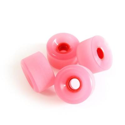 China Pink Skateboard Polyurethane Wheels for sale