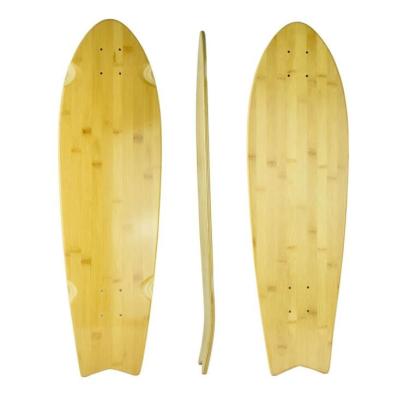 Chine Plate-forme en bambou de Longboard d'érable de blanc de planche à roulettes de vieille école de YOBANG 33inch 36inch à vendre