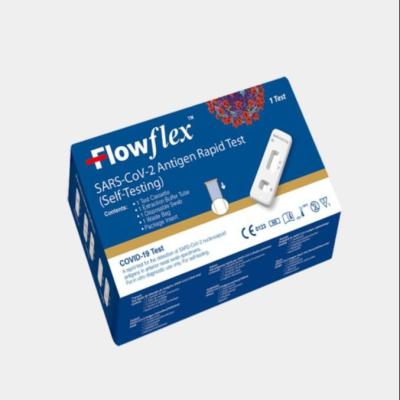 Chine Les volumes étroits d'achat de contacts de Flowflex d'antigène du covid 19 d'essai d'essai rapide en gros de kit à la maison à vendre