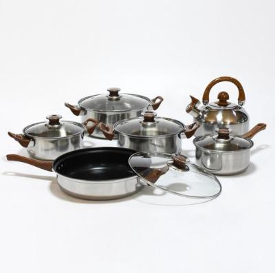 China cookware set wholesale NonStick pots and pans set stainless steel Granite pots 13 pcs set for sale