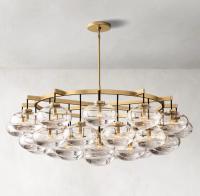 Quality Bulb Type Incandescent Antique Farmhouse Chandelier Glass Ceiling Light Classic Style for sale