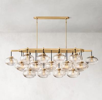 China Brass RH Chandelier Cup Ceiling Light With Candelabra Bulb for sale
