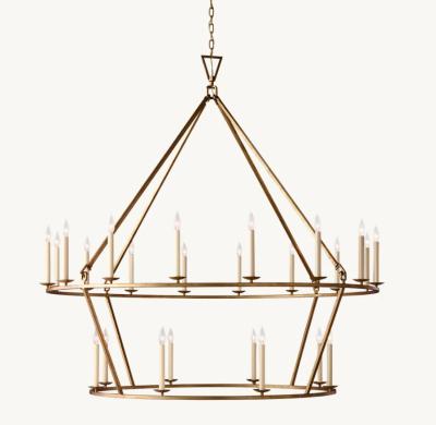 China 62'' Diam 54'' H Luxury Dropship Chandeliers Large Brass Chandelier for sale