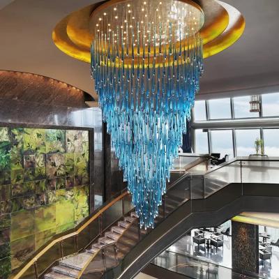 China Plafond gemonteerd hotel lobby kroonluchter voor hotel drop hangers Te koop