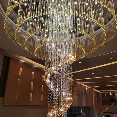 China Níquel / latão / bronze chuva gota linear cristal candelabro Sala de jantar à venda