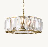 Quality Adjustable Voltage Round Drop Light Glass Accents Chandelier For Your Space for sale