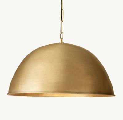 China Nickel / Brass / Bronze Grand Dome Pendant Light Adjustable Height for sale