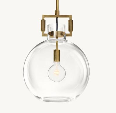 China 110-240V Suspended Pendant Light Machinist Glass Globe Pendant for sale