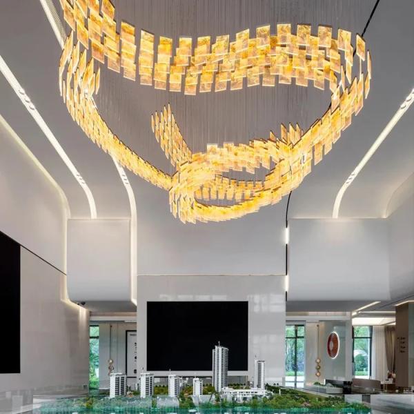 Quality 110-240V Hotel Lobby Chandelier Modern Crystal Big Chandelier for sale