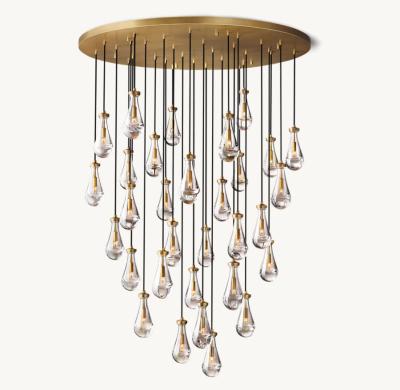 China Ceiling Mount Custom Made Chandelier Rain Round Chandelier 60'' for sale