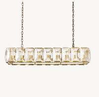 Quality Hardwired Harlow Crystal Rectangular Chandelier 62'' Custom Made for sale