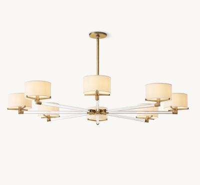 China E27/E26 Bulb Type RH Chandelier in Nickel/Brass/Bronze for a Touch of Sophistication à venda