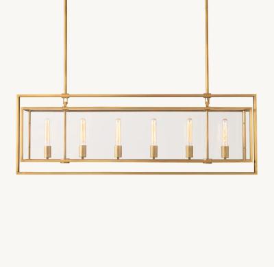 China Classic RH Chandelier with Upward Lamp Cup Direction in Nickel/Brass/Bronze Frame for sale