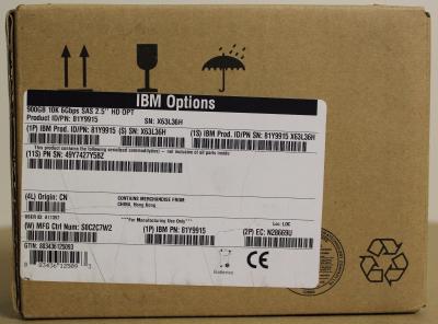China 81Y9915, 81Y9893 - IBM 900GB 10KRPM 6Gbps SAS 2.5