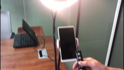 China Câmera Lâmpada de Mesa Led Gooseneck Fotografia Selfie Braço Flexível Pesado 2700K 77cm à venda