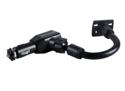 China Iron Gooseneck Tube Arm Adjustable Dual USB Car Charging Holder for sale