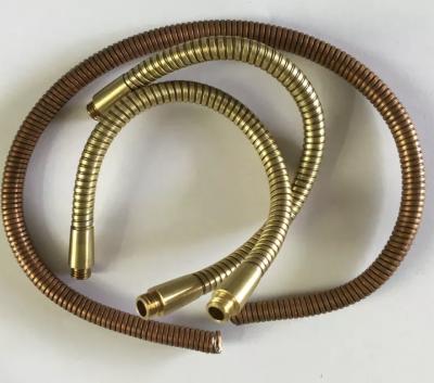 China Lâmpada de cobre mangueira de aço inoxidável flexível tubo pescoço de ganso óxido preto 30mm à venda