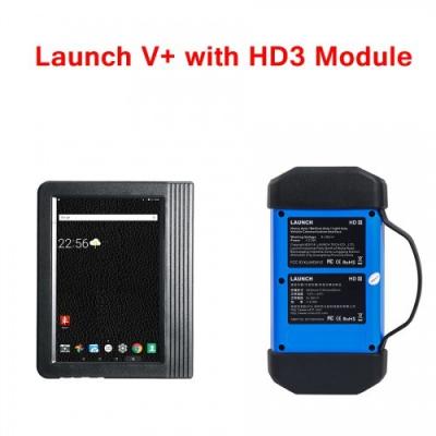 China Launch X431 V+ Scanner 10.1 inch Tablet Global Version with X431 HD3 Module Work on both 12V & 24V Cars and Trucks for sale