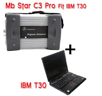 China Mercedes Diagnostic Tool MB STAR C3 With IBM T30 laptop For Mercedes Car , Bus , Sprint , Smart for sale