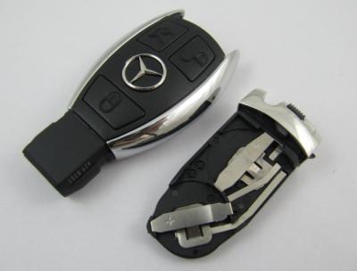 China Benz 3 Button Smart Auto Key Shell, Board Plastic Car Key Blanks / Case for sale