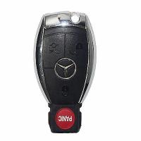 Quality Professional Mercedes Benz Chrome Smart Key 433mhz, Black Car Key Shell With for sale