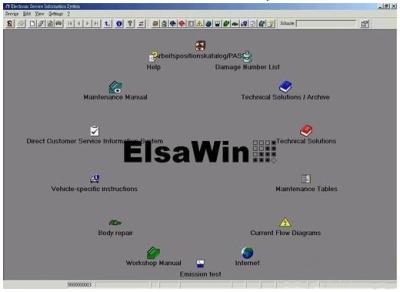 China ELSAWIN 4.0 Automotive Diagnostic Software For Audi / VW / SKODA / SEAT for sale