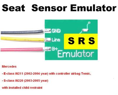 China Professional SRS1 Mercedes Seat Sensor Emulator , Mercedes Car Repair Troubleshooting Tool for sale