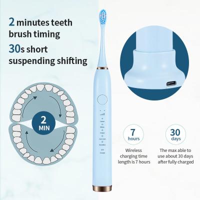 China Sônico Escova de dentes elétrica de viagem Recarregável esperto com o temporizador de 2 minutos à venda