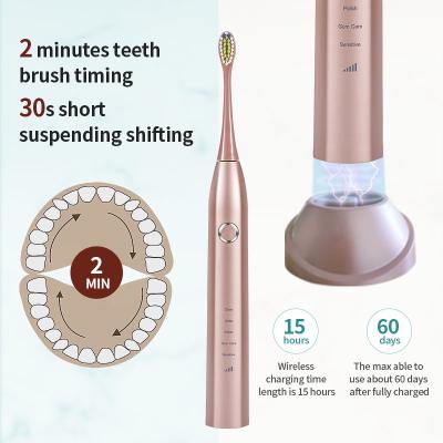 China Lightweight Smart Electric Toothbrush with Ergonomic Handle Design 1 Year for sale