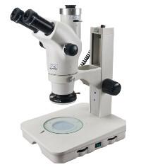 China Zoom Ratio 1:8.3 Extra wide field eyepiece WF10X / Φ23 Zoom Stereo Microscope NCS-N6800 for sale
