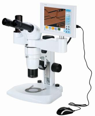 China 8,4 microscópio estereofônico do zumbido do LCD Digitas da polegada, microscópio estereofônico 32X da inspeção - 320X à venda