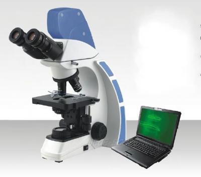 中国 3.2X写真の接眼レンズが付いている三眼鏡のステレオの実験室の生物顕微鏡 販売のため