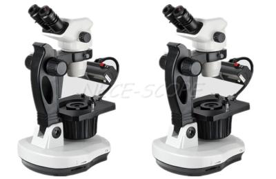 China 0.67X - 4.5X Fluorescent Zoom Gem Stereo Microscope With Digital Camera for sale