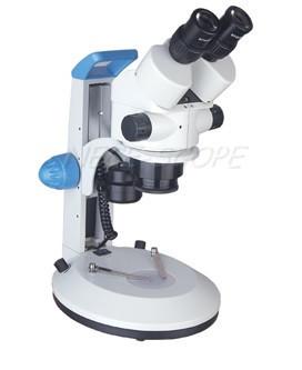 China 7x - 45x  Binocular Zoom Stereo Microscope With Vertical Sector Base for sale