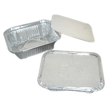 China Large Size Square Aluminum Food Containers Standard Weight For Food Storage for sale