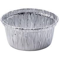 China Fast Food Aluminium Foil Container H22 / H24 Round Shaped Cup Aluminium Foil for sale