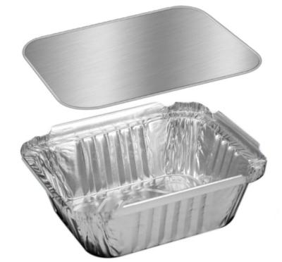 China Hotel Silver Aluminum / Aluminium Containers For Food Takeaway Packaging for sale