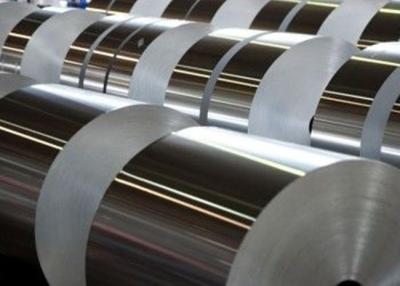 China 0,08 x 345m m resistentes 1100 fuerza de alta resistencia del tamaño de encargo de la identificación 75m m del rollo del papel de aluminio H18 en venta
