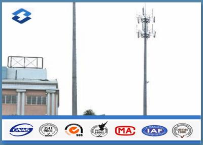 China Microwave Telecommunication electric service pole , Hot Roll Steel Q420 wireless communication towers for sale