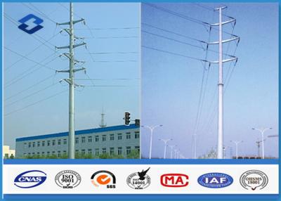 China 8M Angle composite utility poles , galvanised steel pole 470 ~ 630 Mpa Tensile Strength for sale