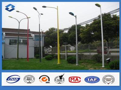 China Customized Conical Polygonal Galvanized and Powder Coating Decorative Street lighting Steel Pole for sale