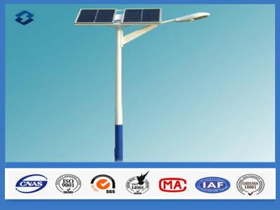 China 8m two Panels solar light pole with 160 Km / Hour Wind Speed Against earthquake of 8 grade for sale